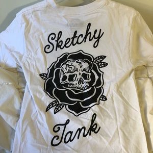 sketchy tank tshirt